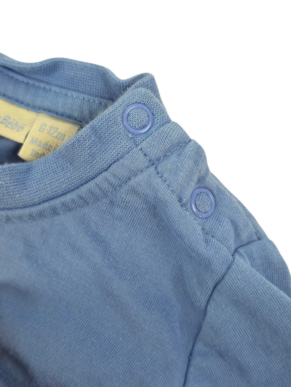 JoJo Maman Bébé Airplane Applique Long Sleeve Shirt Blue 6-12M Cotton European - Picture 2 of 9